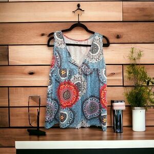 Cute Boho style flowy tank top
